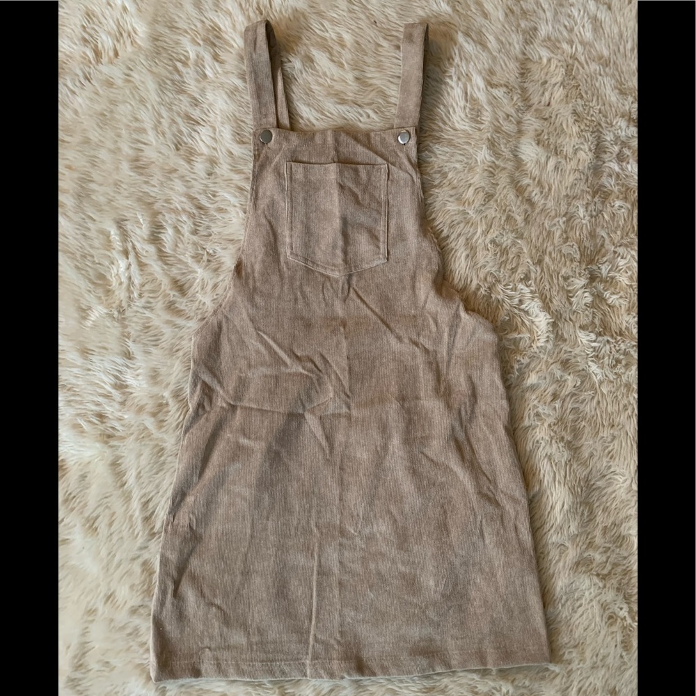 Tan Pinafore Jumper NWOT